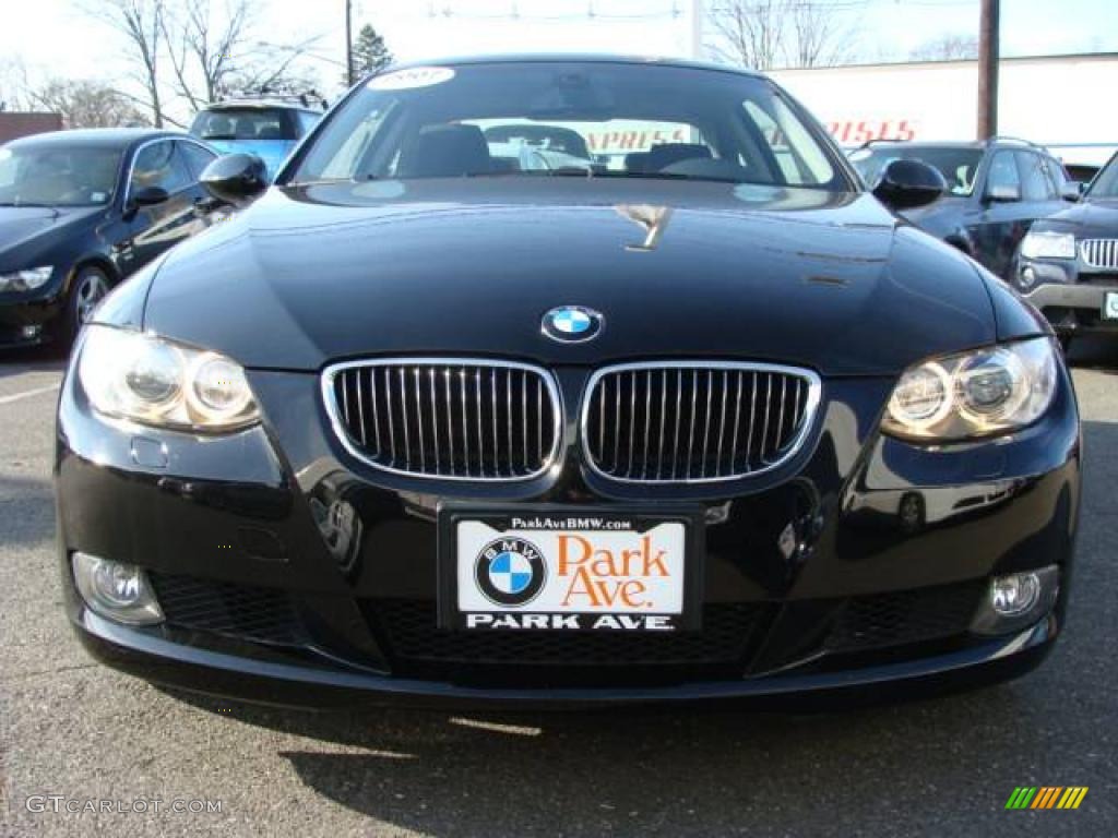 2007 3 Series 328xi Coupe - Jet Black / Black photo #3