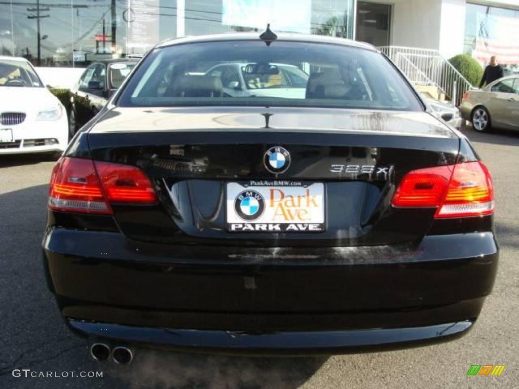 2007 3 Series 328xi Coupe - Jet Black / Black photo #7