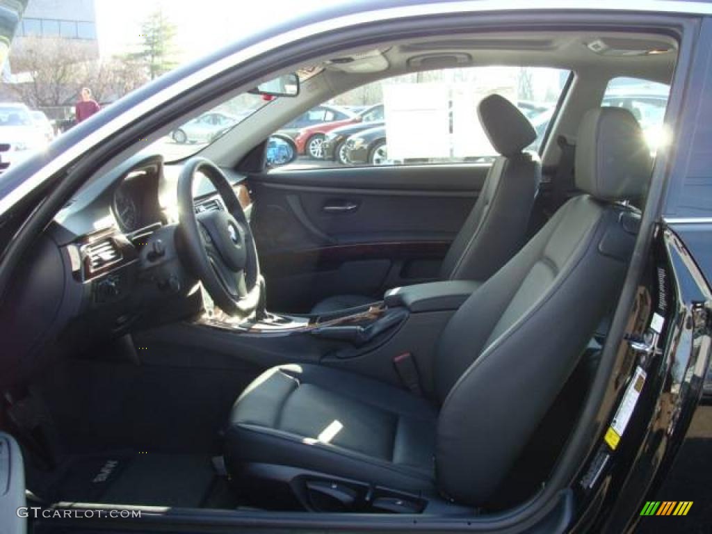 2007 3 Series 328xi Coupe - Jet Black / Black photo #10