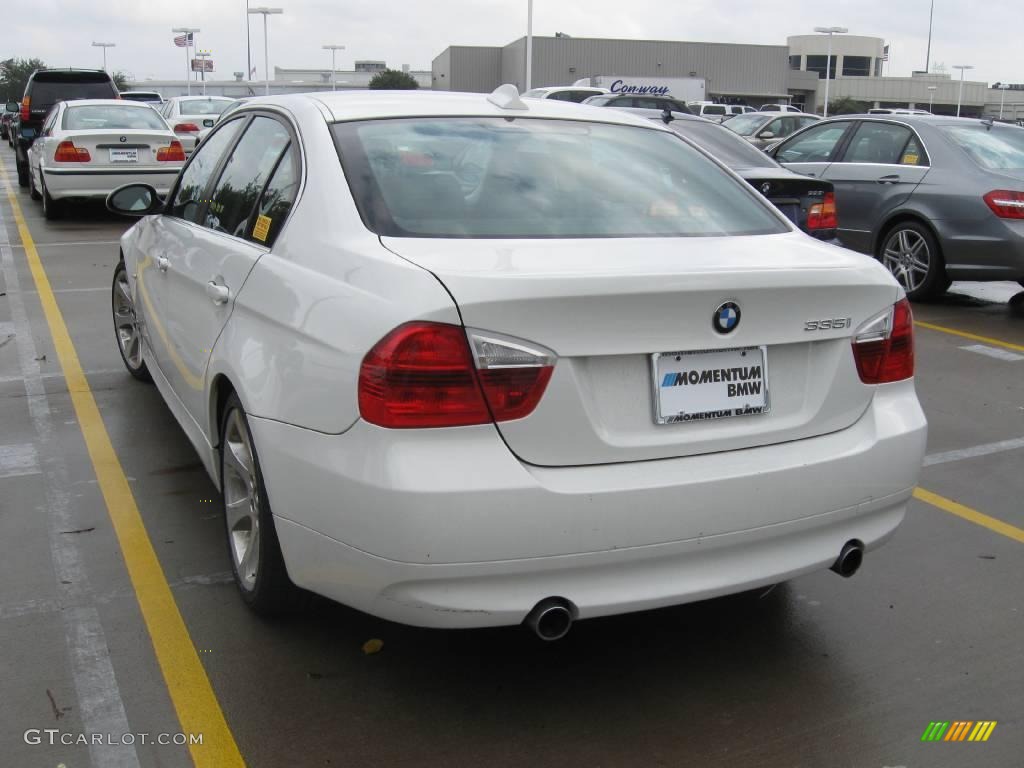 2007 3 Series 335i Sedan - Alpine White / Black photo #2