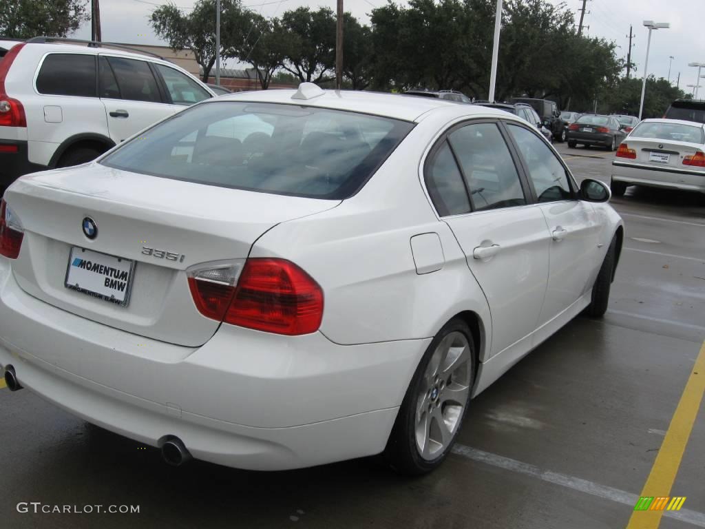 2007 3 Series 335i Sedan - Alpine White / Black photo #3