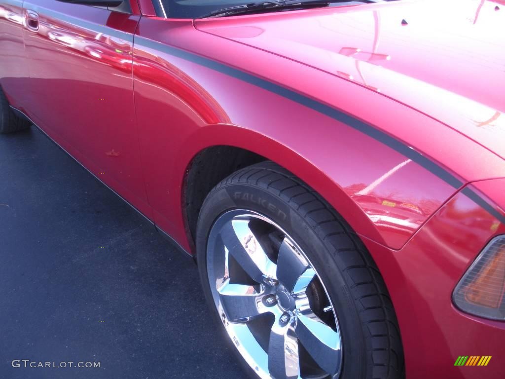2007 Charger  - Inferno Red Crystal Pearl / Dark Slate Gray/Light Slate Gray photo #4