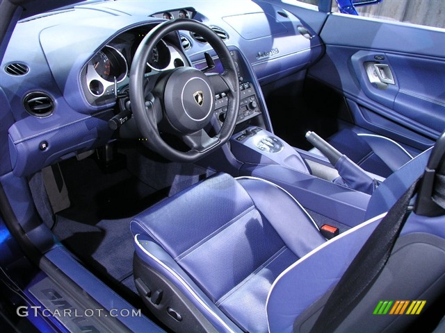 Blue Scylla Interior 2007 Lamborghini Gallardo Spyder E-Gear Photo #230441