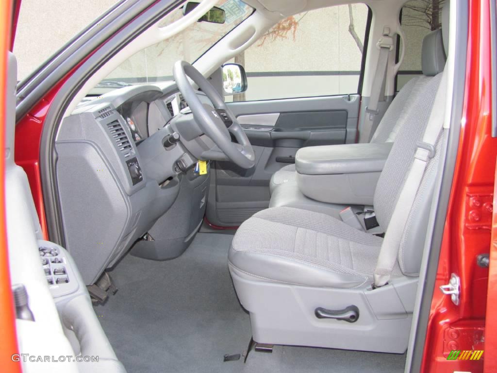 2008 Ram 1500 Lone Star Edition Quad Cab - Inferno Red Crystal Pearl / Medium Slate Gray photo #9