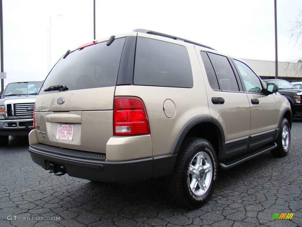 2003 Explorer XLT 4x4 - Harvest Gold Metallic / Medium Parchment Beige photo #3