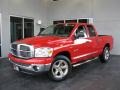 2008 Flame Red Dodge Ram 1500 Big Horn Edition Quad Cab  photo #1