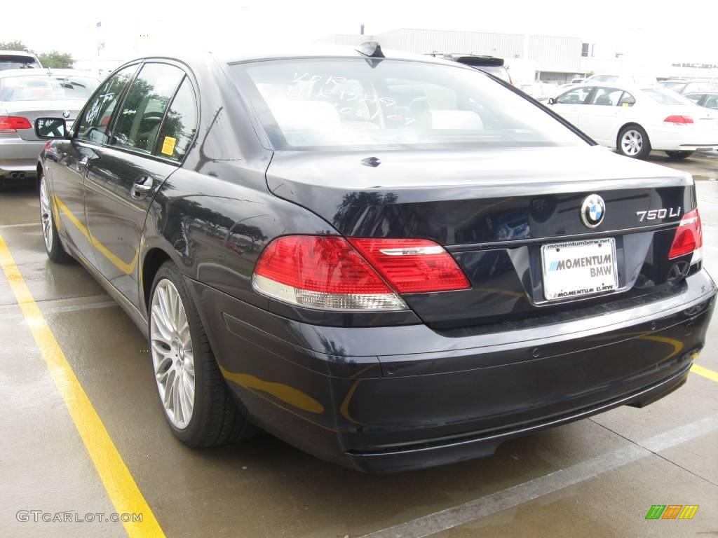 2007 7 Series 750Li Sedan - Monaco Blue Metallic / Beige photo #2