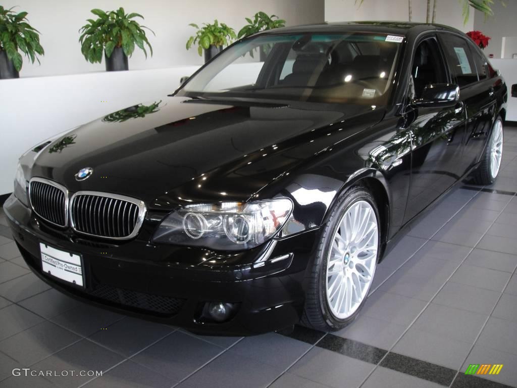 2007 7 Series 750Li Sedan - Jet Black / Black photo #1
