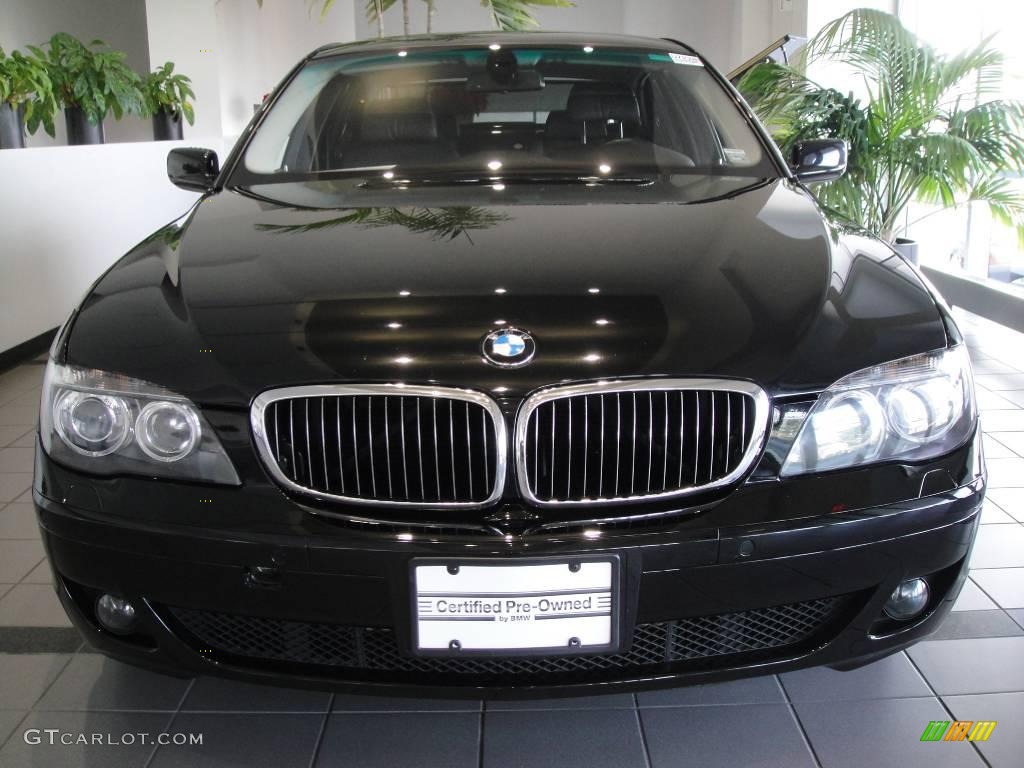 2007 7 Series 750Li Sedan - Jet Black / Black photo #2