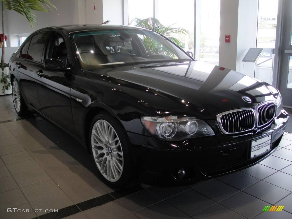 2007 7 Series 750Li Sedan - Jet Black / Black photo #3