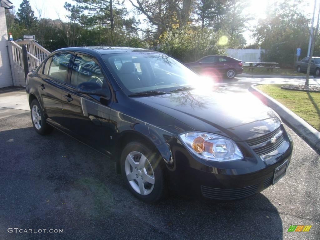 2007 Cobalt LT Sedan - Black / Gray photo #8