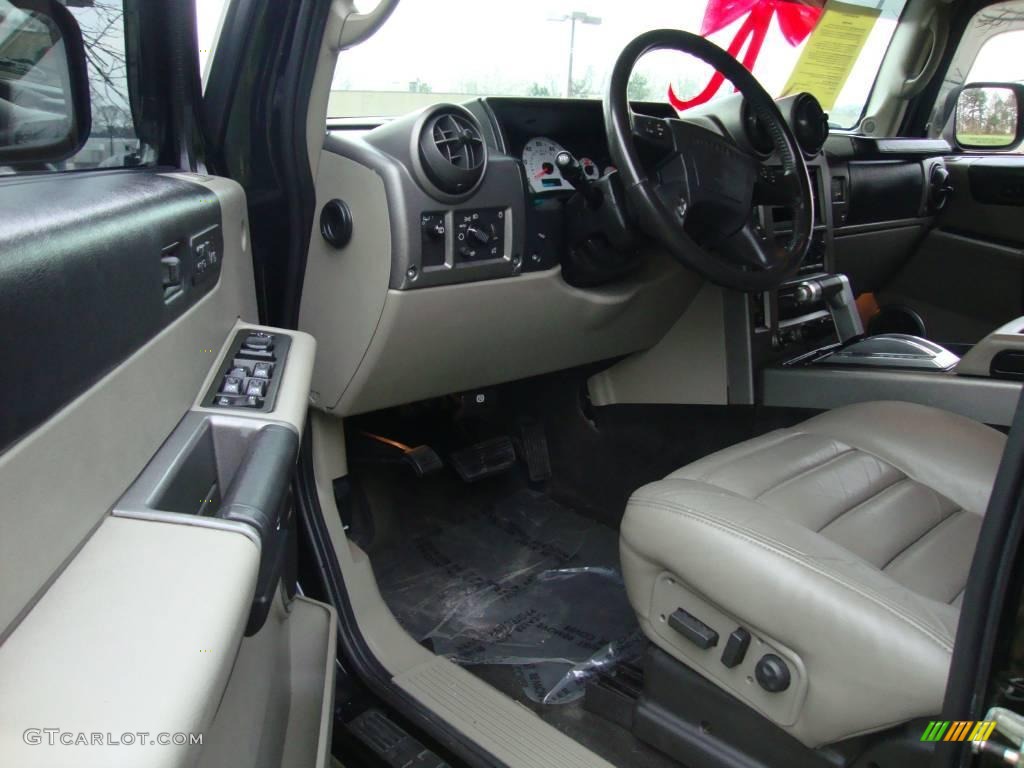 2003 H2 SUV - Black / Wheat photo #14