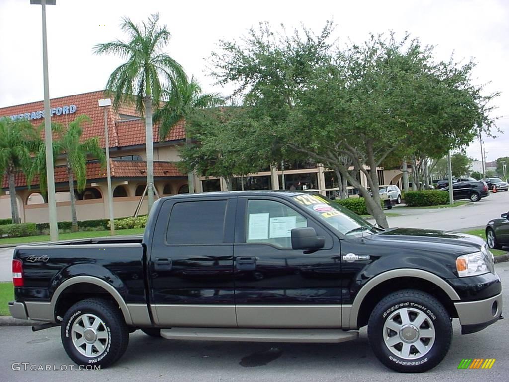 2006 F150 King Ranch SuperCrew 4x4 - Black / Castano Brown Leather photo #2
