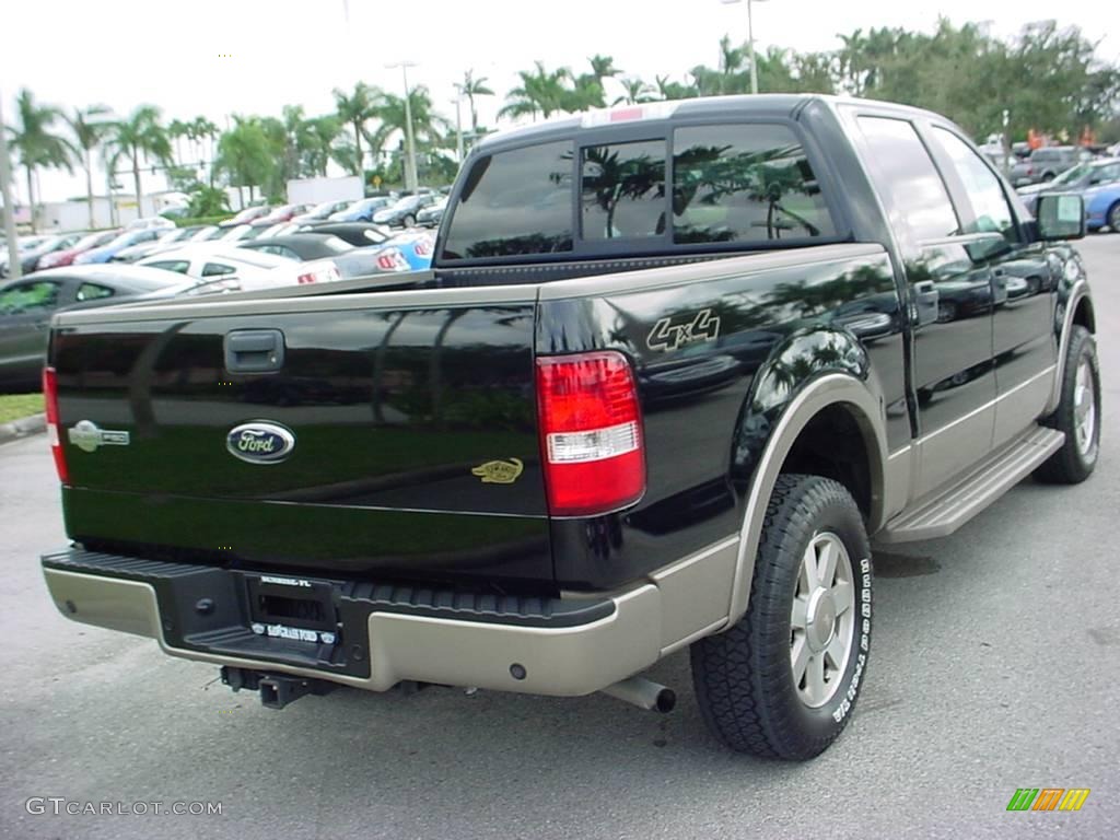 2006 F150 King Ranch SuperCrew 4x4 - Black / Castano Brown Leather photo #3