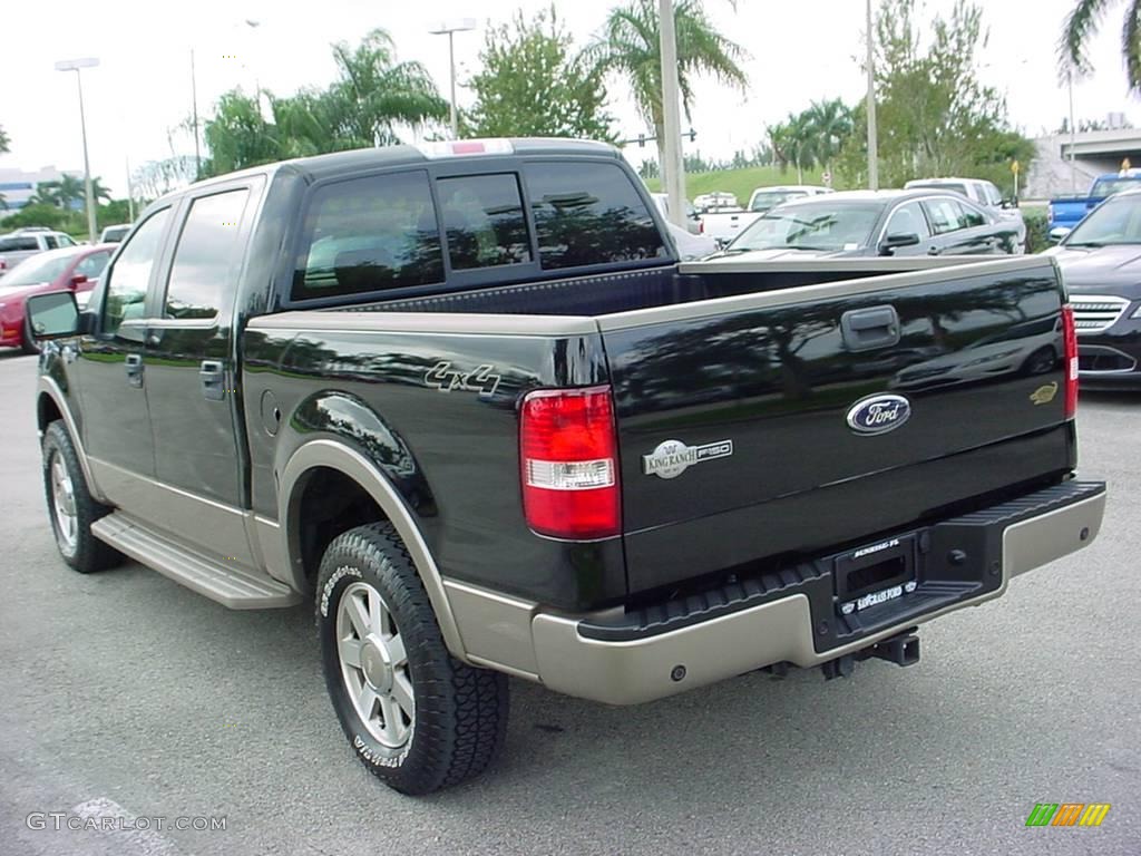 2006 F150 King Ranch SuperCrew 4x4 - Black / Castano Brown Leather photo #6