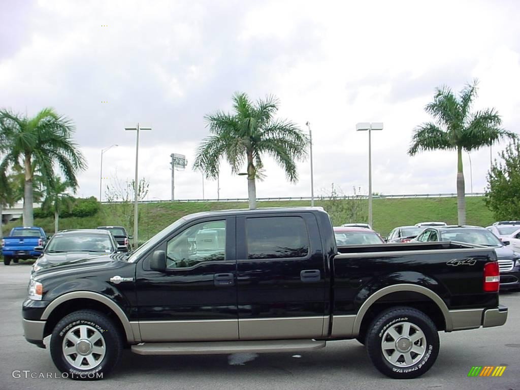 2006 F150 King Ranch SuperCrew 4x4 - Black / Castano Brown Leather photo #7