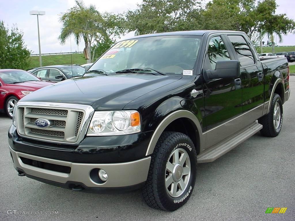 2006 F150 King Ranch SuperCrew 4x4 - Black / Castano Brown Leather photo #8