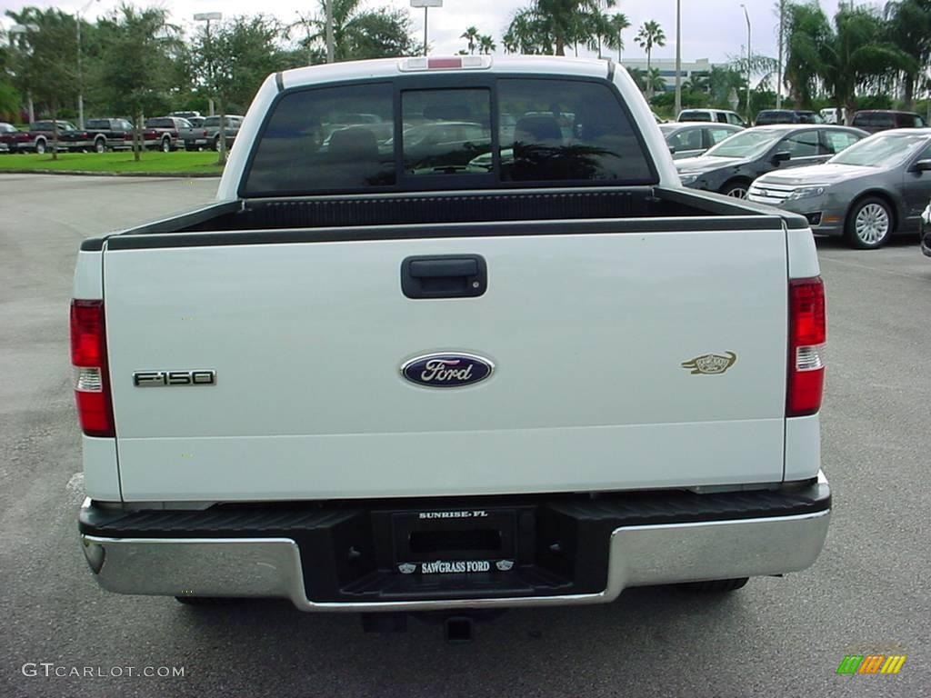 2006 F150 XLT SuperCrew - Oxford White / Tan photo #4