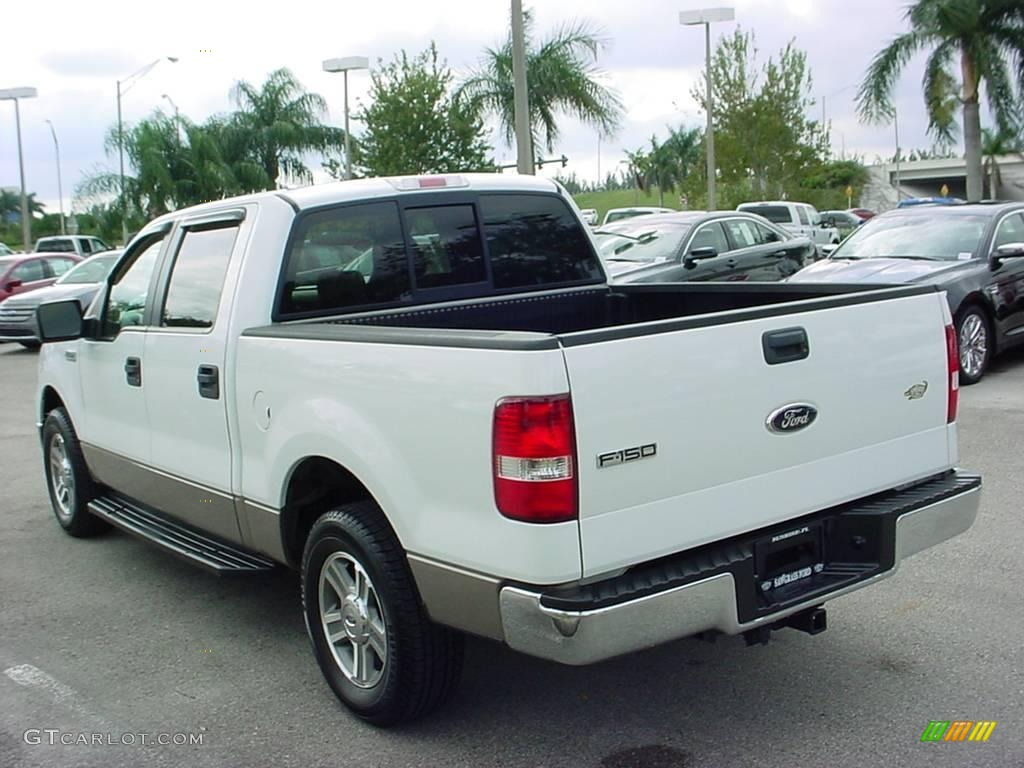 2006 F150 XLT SuperCrew - Oxford White / Tan photo #6