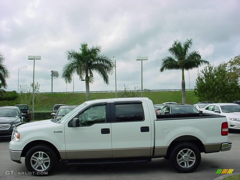 2006 F150 XLT SuperCrew - Oxford White / Tan photo #7