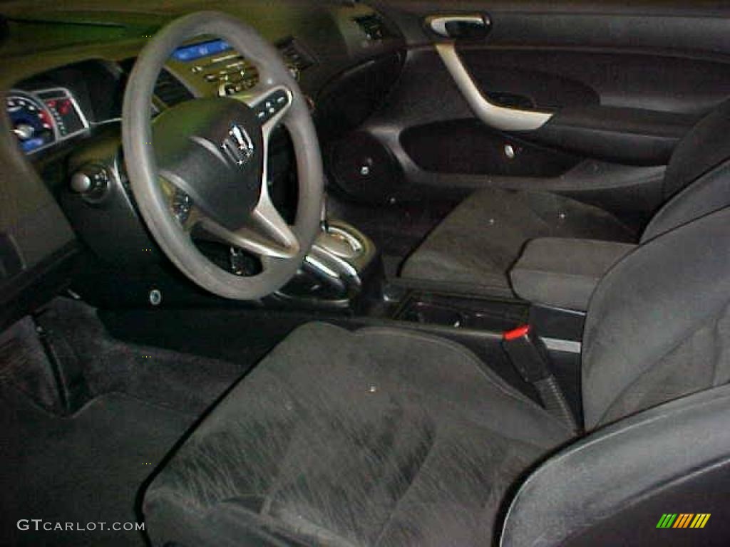 2007 Civic EX Coupe - Alabaster Silver Metallic / Black photo #10