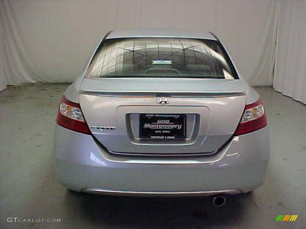 2007 Civic EX Coupe - Alabaster Silver Metallic / Black photo #18