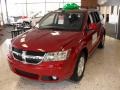 2010 Inferno Red Crystal Pearl Coat Dodge Journey SXT  photo #1