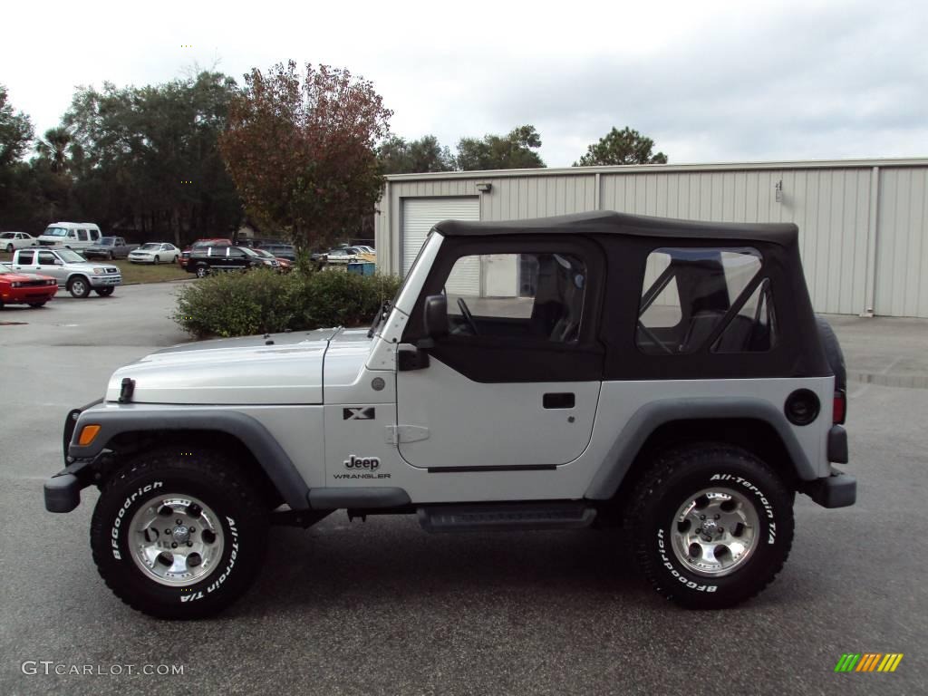 2004 Wrangler X 4x4 - Bright Silver Metallic / Dark Slate Gray photo #2