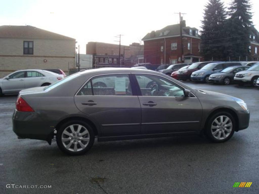 2007 Accord EX-L V6 Sedan - Carbon Bronze Pearl / Ivory photo #5