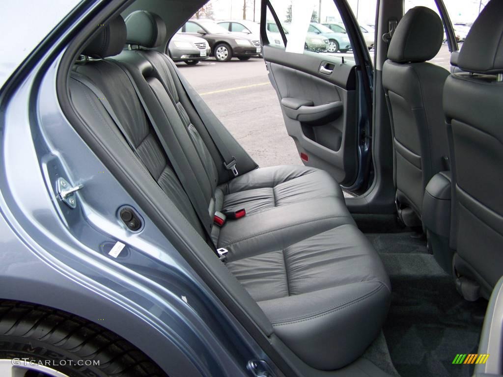 2007 Accord EX-L V6 Sedan - Cool Blue Metallic / Gray photo #14