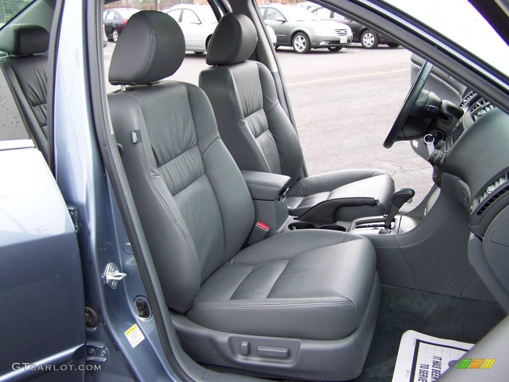 2007 Accord EX-L V6 Sedan - Cool Blue Metallic / Gray photo #15