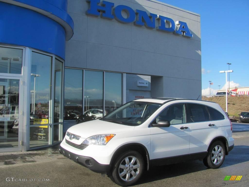 2007 CR-V EX 4WD - Taffeta White / Gray photo #1