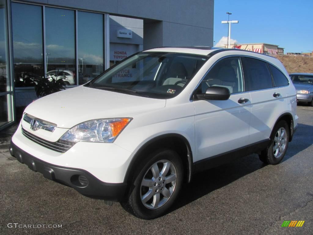 2007 CR-V EX 4WD - Taffeta White / Gray photo #2