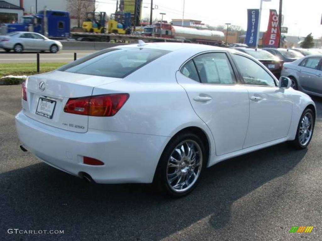 2008 IS 250 AWD - Starfire White Pearl / Black photo #6