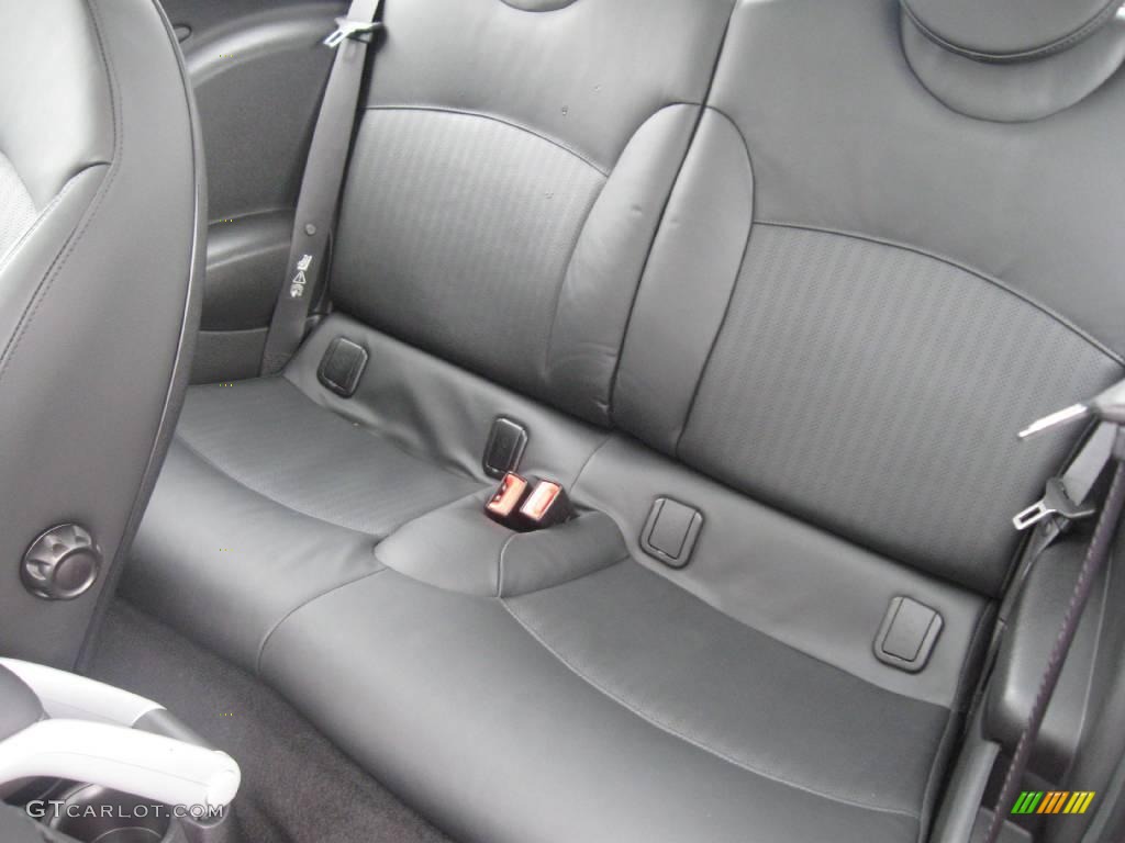 Punch Carbon Black Leather Interior 2009 Mini Cooper S Hardtop Photo #23057713