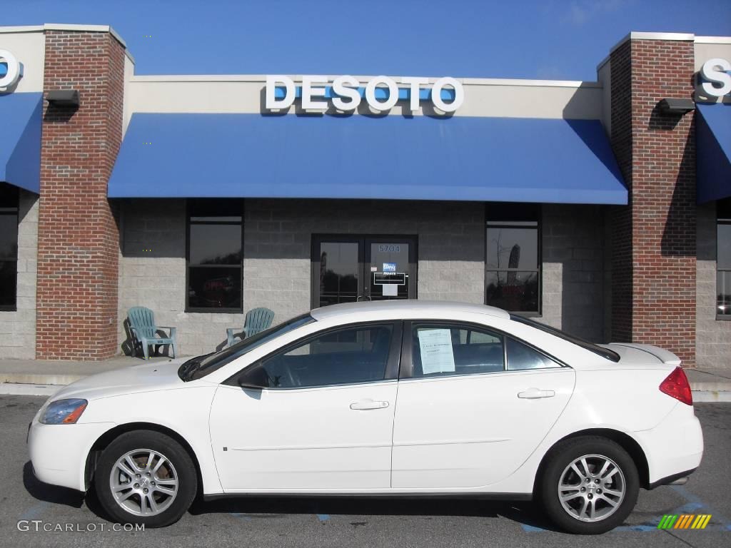 2006 G6 V6 Sedan - Ivory White / Ebony photo #1