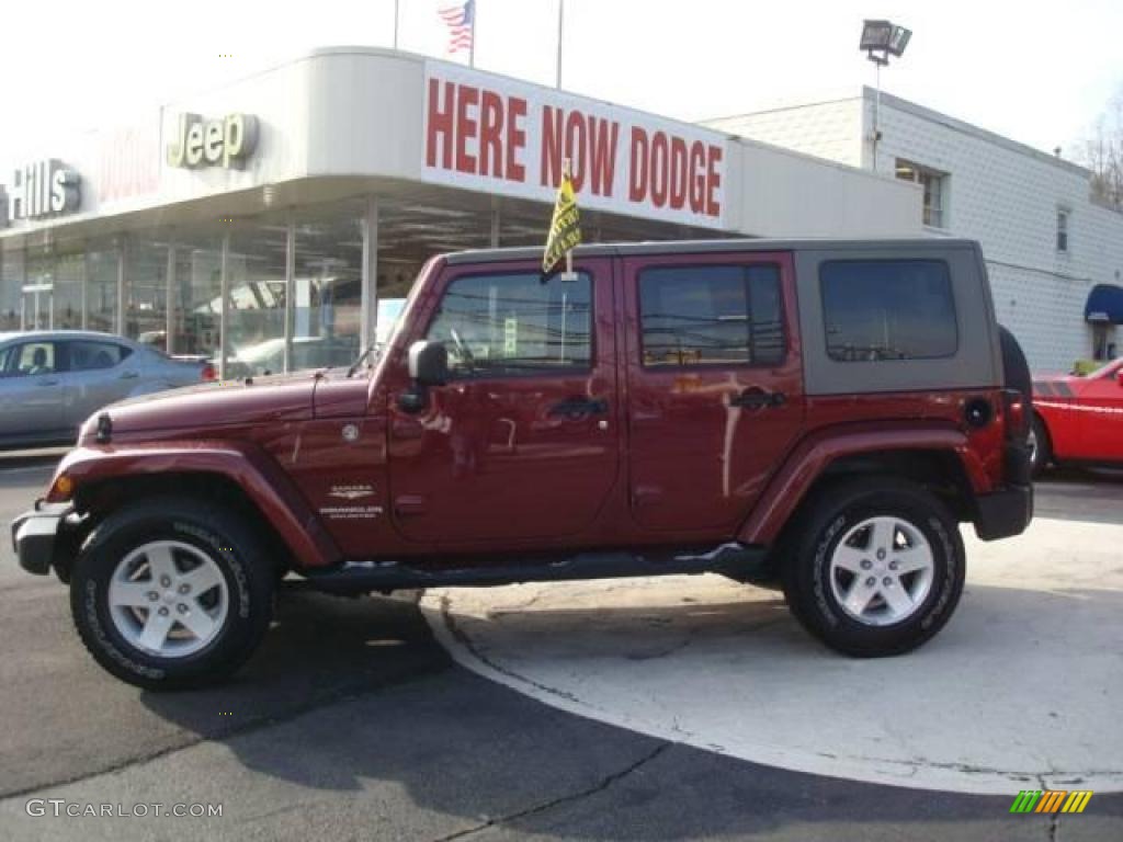 2007 Wrangler Unlimited Sahara 4x4 - Red Rock Crystal Pearl / Dark Slate Gray/Medium Slate Gray photo #1