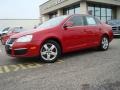 2008 Salsa Red Volkswagen Jetta SE Sedan  photo #2