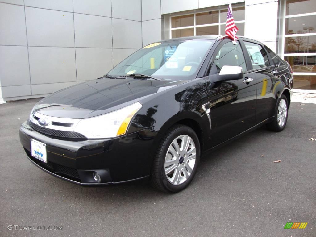 2008 Focus SE Sedan - Black / Charcoal Black photo #1