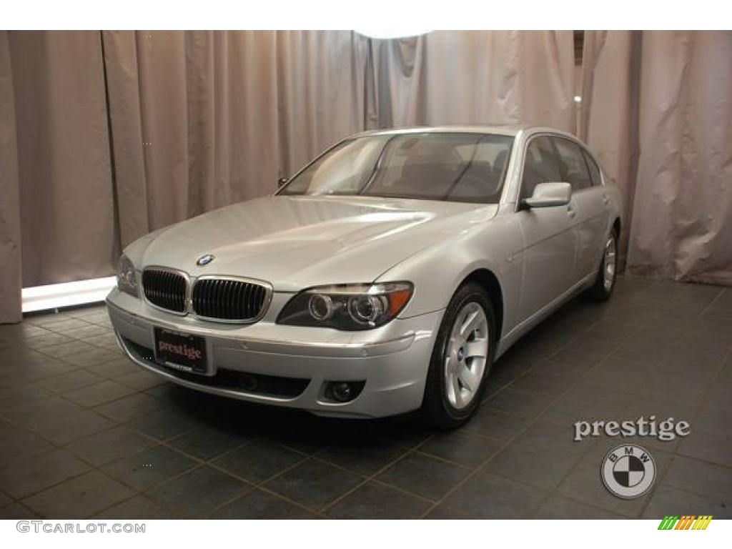 2008 7 Series 750Li Sedan - Titanium Silver Metallic / Black photo #1