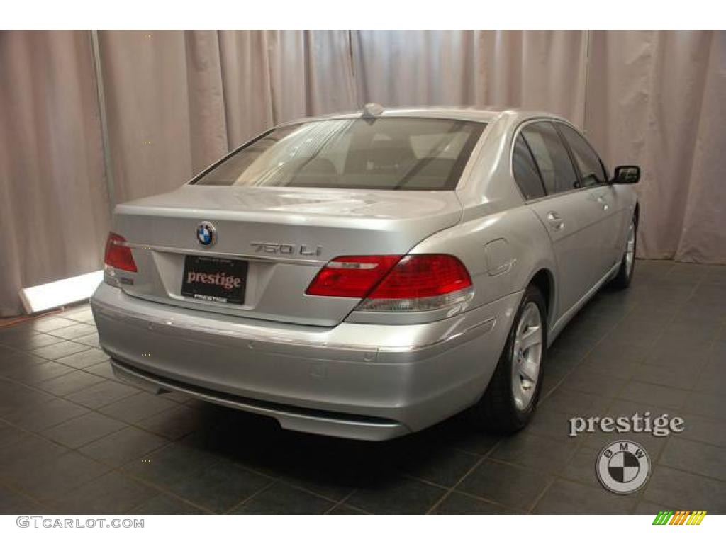 2008 7 Series 750Li Sedan - Titanium Silver Metallic / Black photo #2
