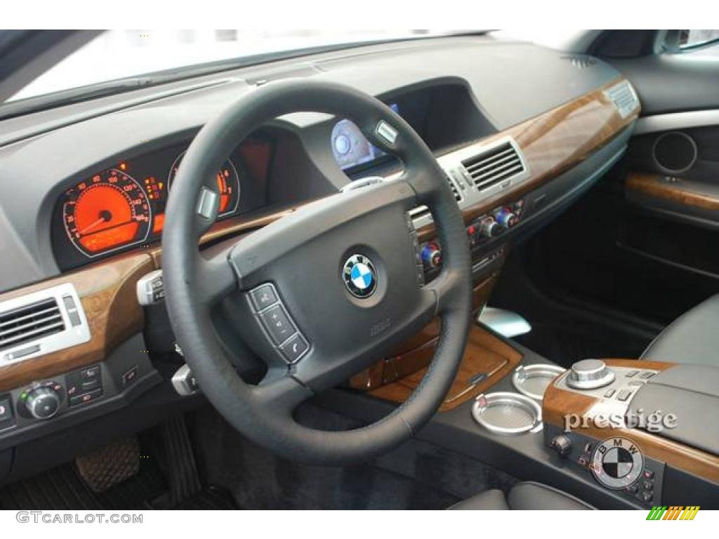 2008 7 Series 750Li Sedan - Titanium Silver Metallic / Black photo #3