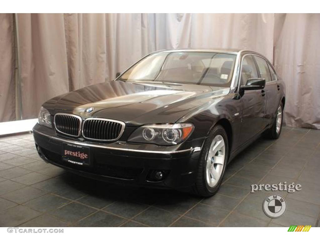 2008 7 Series 750Li Sedan - Jet Black / Beige photo #1