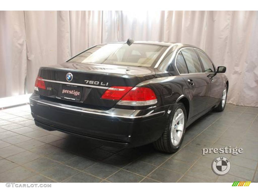 2008 7 Series 750Li Sedan - Jet Black / Beige photo #6