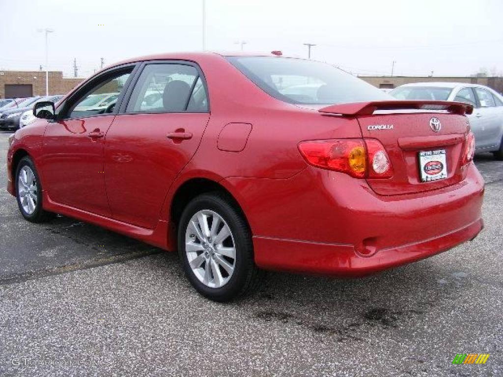 2010 Corolla S - Barcelona Red Metallic / Dark Charcoal photo #5