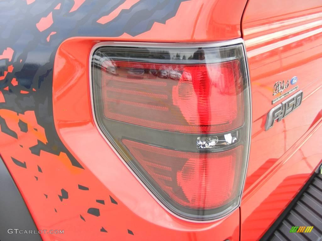 2010 F150 SVT Raptor SuperCab 4x4 - Molten Orange Tri Coat / Raptor Black/Orange photo #20