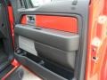 Raptor Black/Orange 2010 Ford F150 SVT Raptor SuperCab 4x4 Door Panel