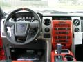 2010 Ford F150 Raptor Black/Orange Interior Dashboard Photo