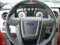 2010 Ford F150 Raptor Black/Orange Interior Steering Wheel Photo