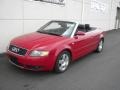 2005 Amulet Red Audi A4 1.8T Cabriolet  photo #2